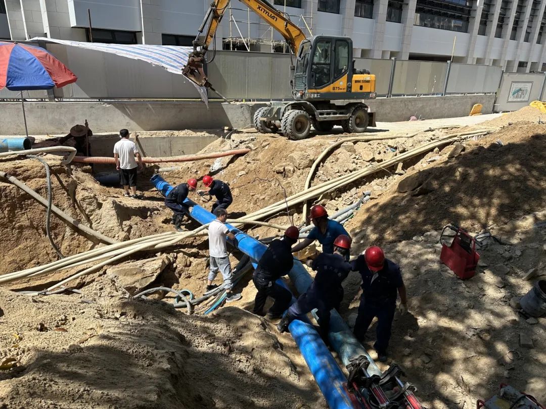 实干担当，高效迁移——水电服务中心顺利完成厦大海滨路改造工程迁移水管